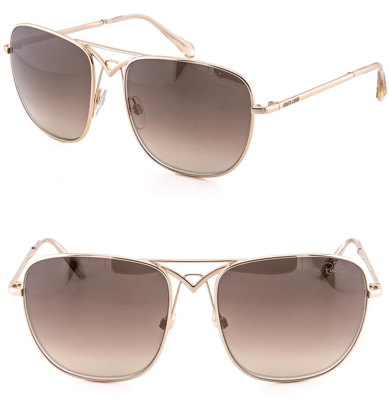 Roberto Cavalli ROBERTO CAVALLI 1053 CIVIELLA RC1053S Gold Brown Mirror Size ONE SIZE - 1 Thumbnail