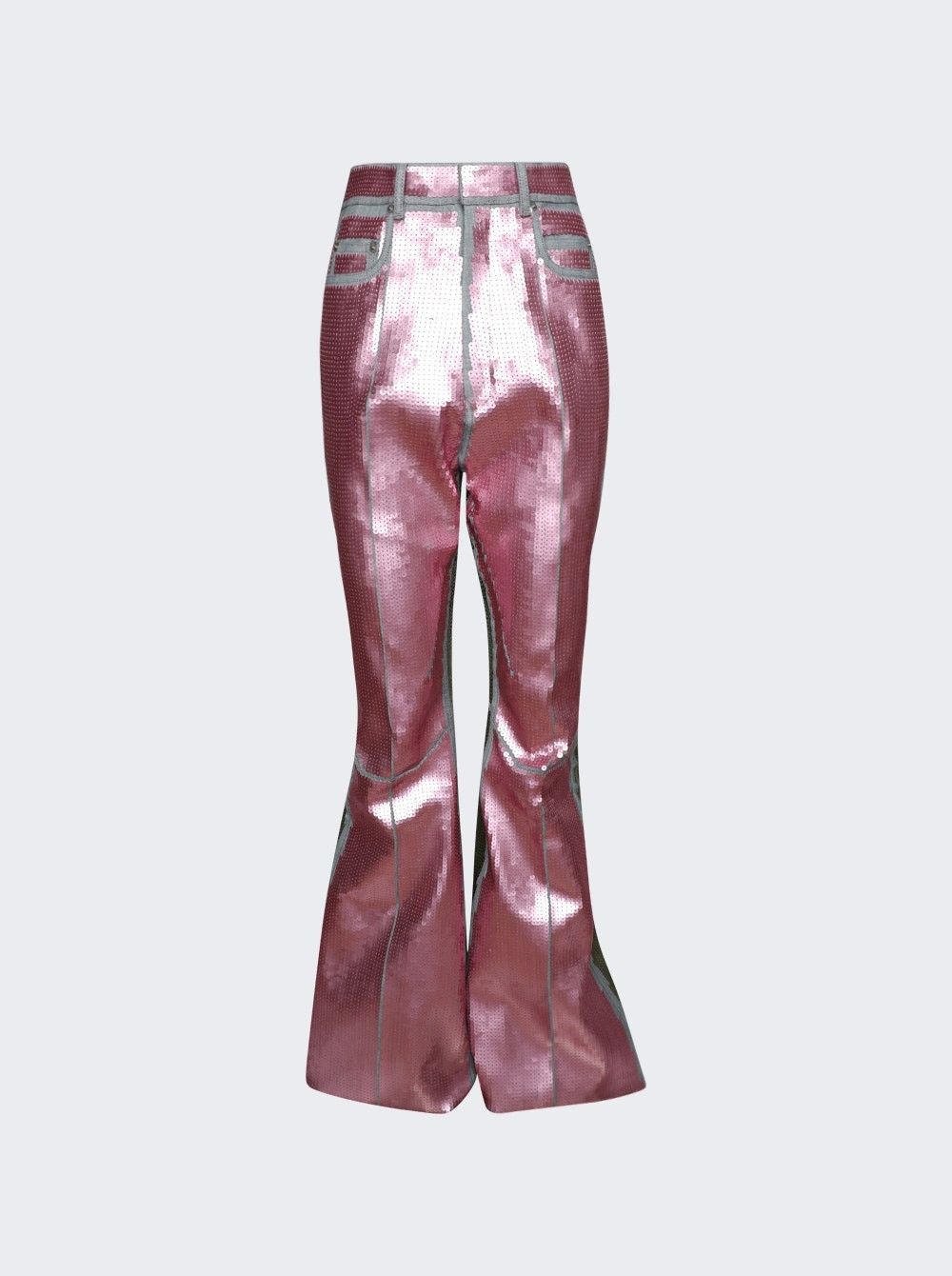 Rick Owens o1mle0426 Sequin Denim Jeans in Pink Size 29" - 1 Preview