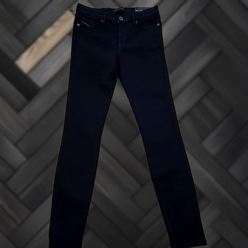 Diesel Black Gold Diesel Black Gold TYPE-16C Black Super Skinny Cropped Jeans Unisex Size US 27 - 1 Thumbnail