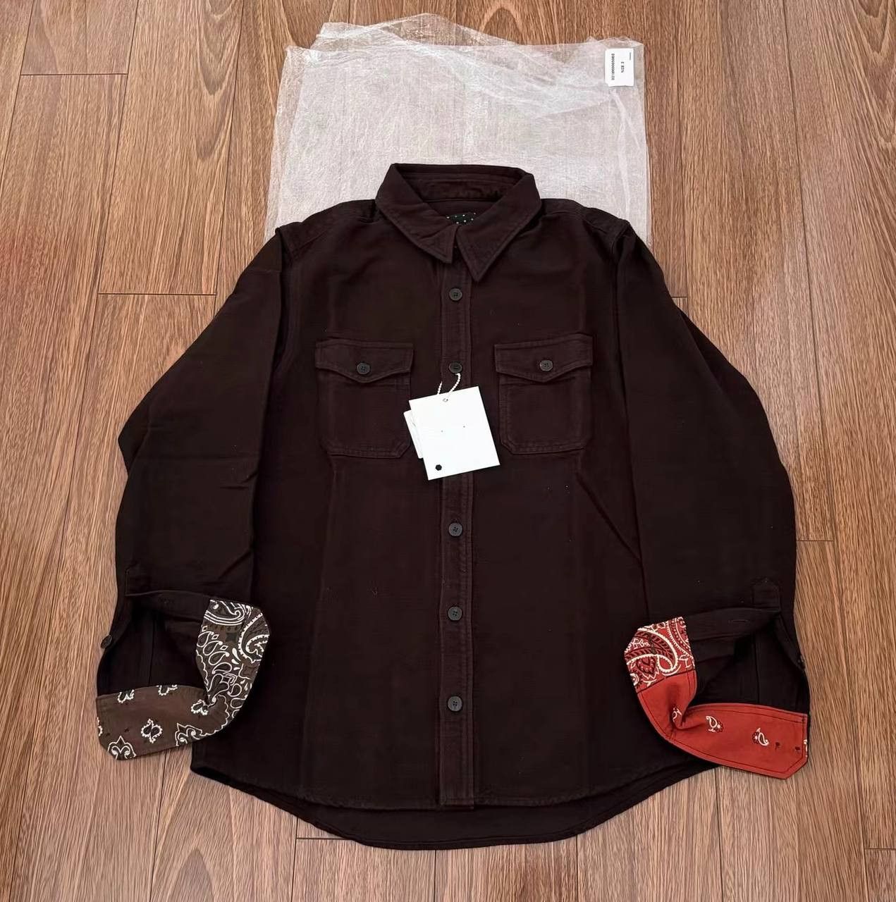 Visvim VISVIM ICT black flannel bandana shirt with moose print, Size US M / EU 48-50 / 2 - 1 Thumbnail