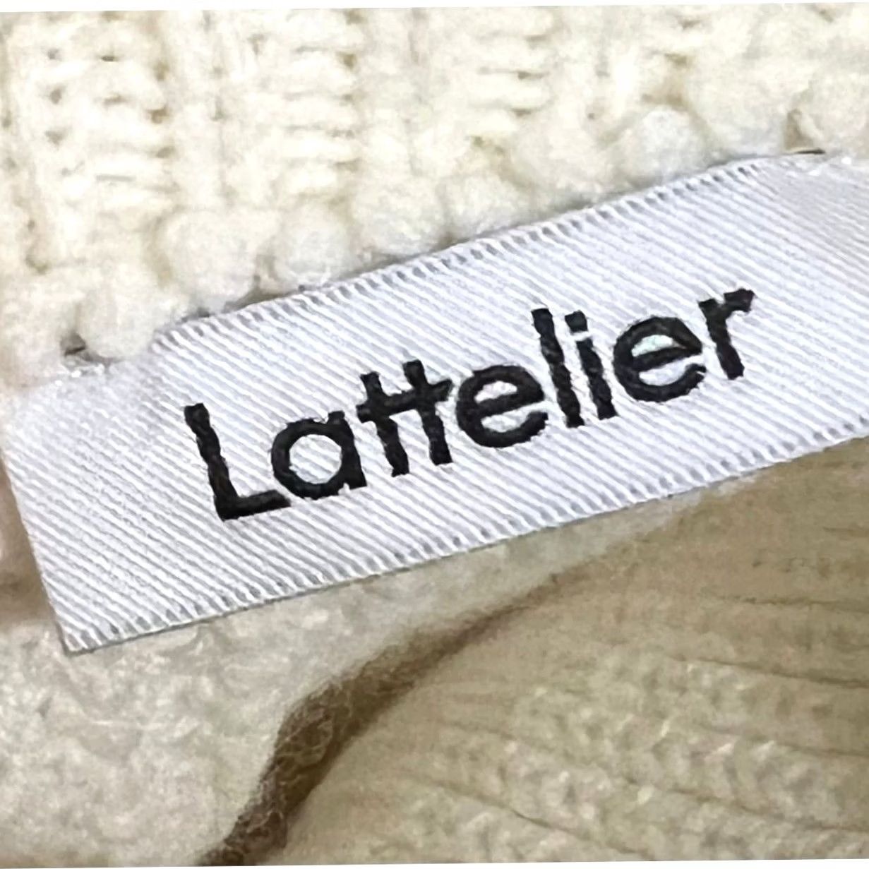 Vintage Lattelier Women’s Sweater Boxy Pullover 1/4 Zip Foldover Collar Ivory Cream Sz S Size S / US 4 / IT 40 - 6 Thumbnail