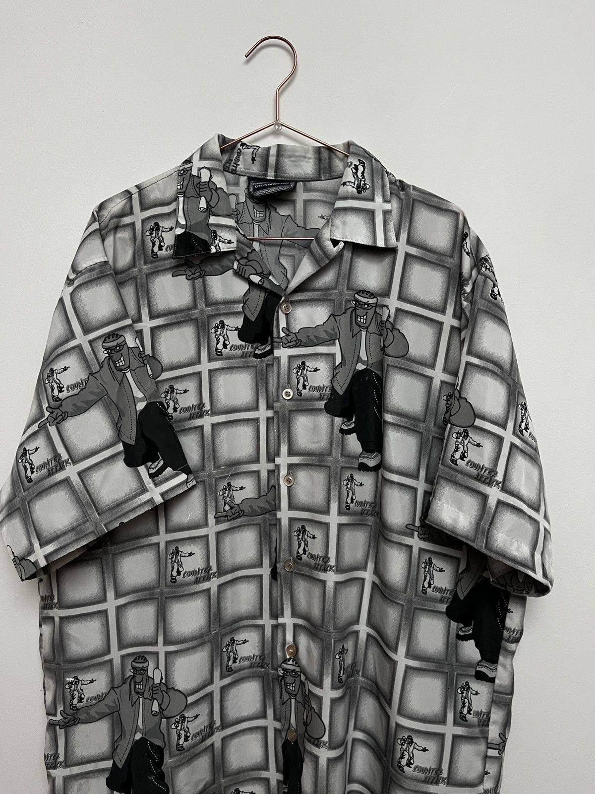 Vintage Vintage 90s Streetwear Baggy Skater Shirt (unisex) Size US L / EU 52-54 / 3 - 2 Thumbnail
