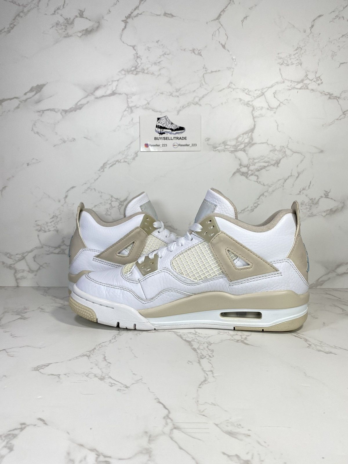 Jordan Brand Air Jordan 4 Retro GS 'Linen' 2017 Size US 6 / IT 36 - 4 Thumbnail