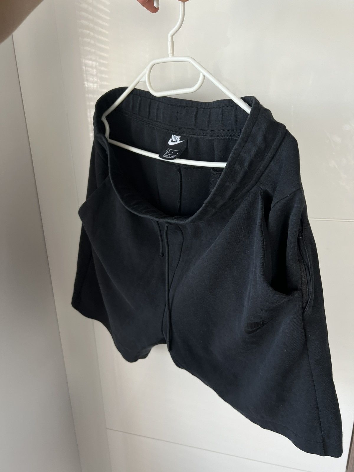 Nike Nike Tech Fleece Hype Drill Y2k Triple Black Swoosh Shorts Size US 32 / EU 48 - 1 Thumbnail