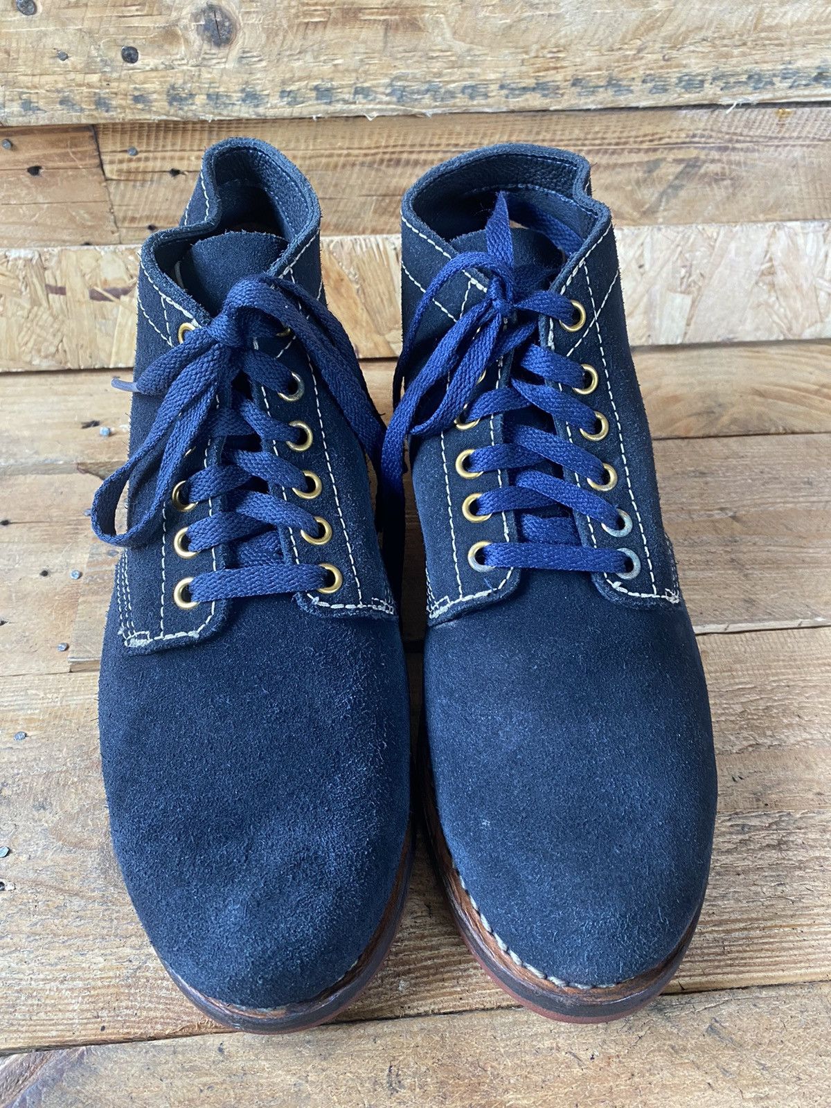 Visvim Visvim bigadier mid folk blue suede boots sz US 8 Size US 8 / EU 41 - 3 Thumbnail