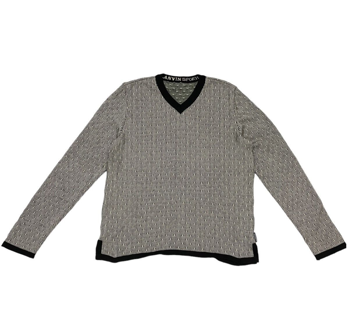 Aran Isles Knitwear × Lanvin Lanvin Sport V-Neck Knitwear Sweater (C2) Size US M / EU 48-50 / 2 - 2 Thumbnail