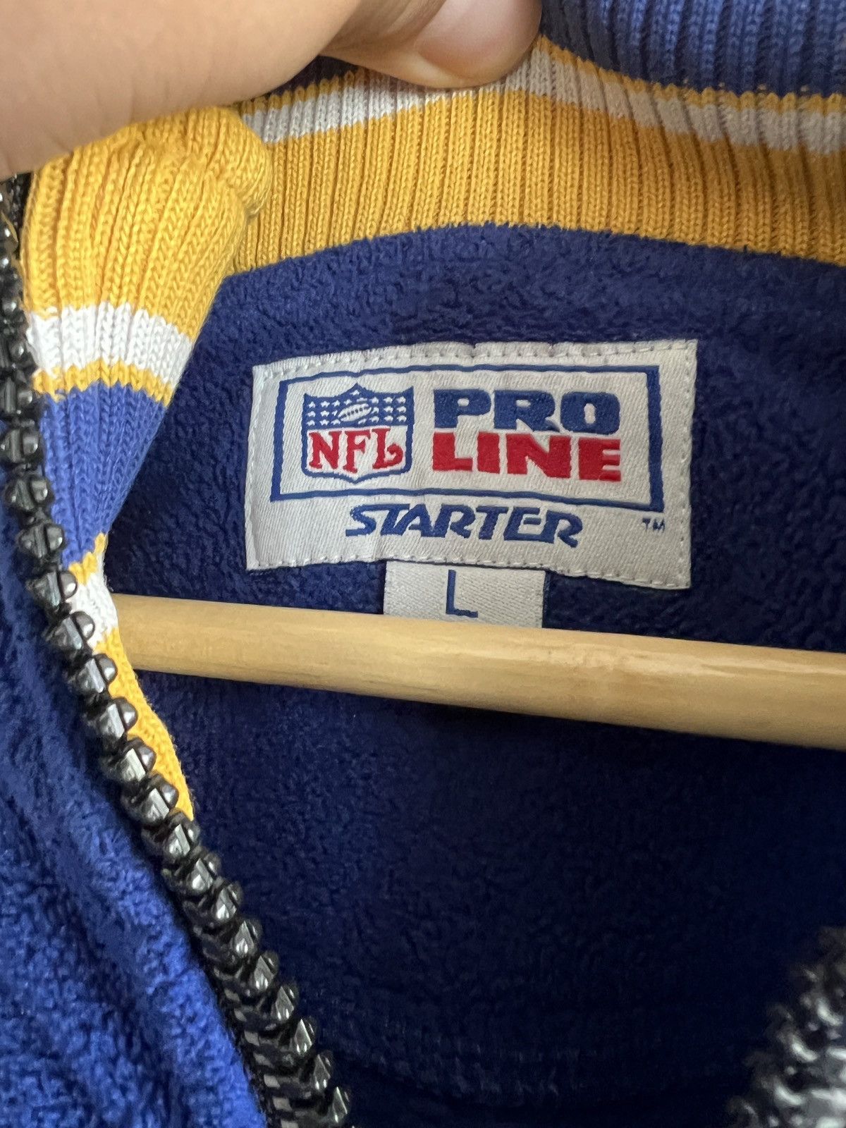 NFL × Pro Line × Vintage Vintage St Louis Rams 90’s Starter Pro Line NFL jacket Size US L / EU 52-54 / 3 - 4 Thumbnail