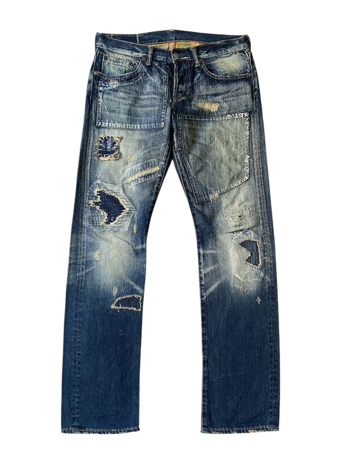 Kapital Vintage Eternal Japan Patchwork Boro Design Kapital Denim Size US 31 - 1 Thumbnail