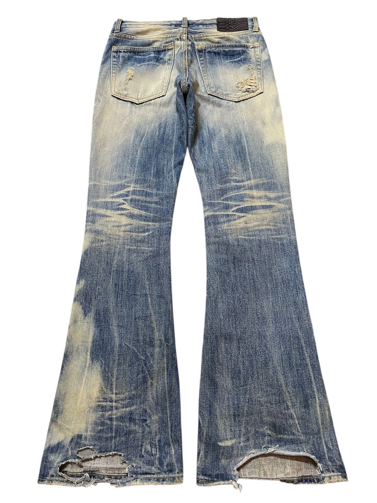 GOA 💥Rare💥 Vintage G.O.A Mud Wash Faded Distressed Flared GOA Size US 30 / EU 46 - 2 Thumbnail