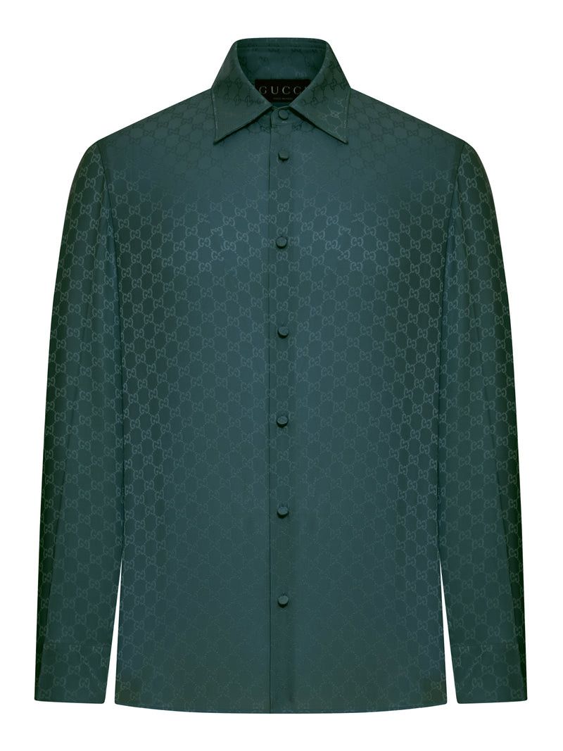 Gucci GG JACQUARD SILK SHIRT Size US XL / EU 56 / 4 - 1 Thumbnail