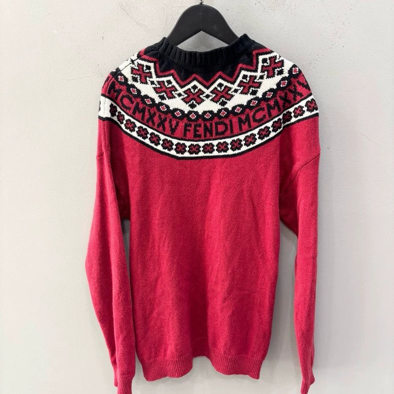 Fendi Fendi size 38 Neck letter logo waist woollen sweater Size US XXS / EU 40 - 2 Thumbnail