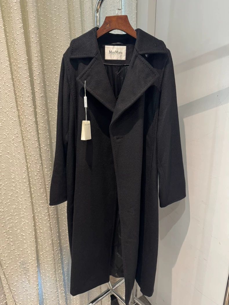 Max Mara MaxMara Manuela Black Long Coat -dmc Size US M / EU 48-50 / 2 - 1 Thumbnail