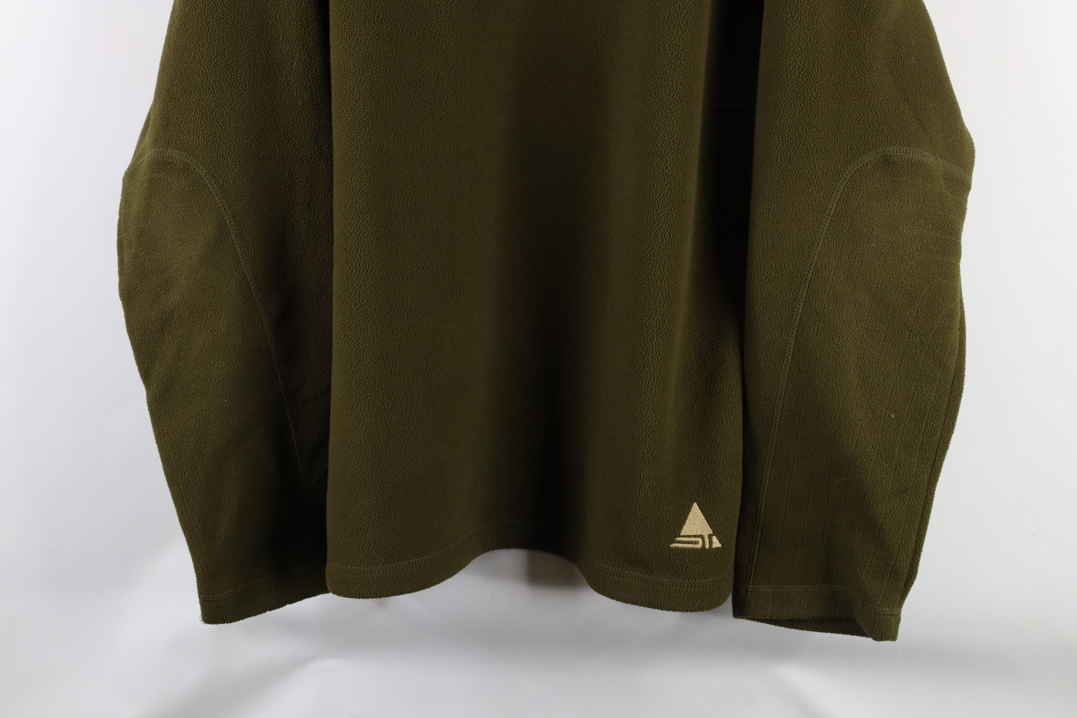 Levi's × Vintage Vintage Y2K 2002 Levis Silvertab V-Neck Sweater Olive Green Size US L / EU 52-54 / 3 - 3 Thumbnail