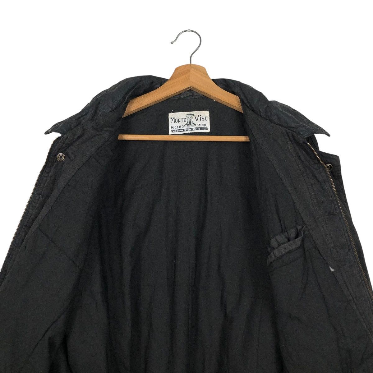 Japanese Brand 🔥ICONIC BLACK VINTAGE BOMBER JACKET PARACHUTE MONTE VISO Size US M / EU 48-50 / 2 - 16 Thumbnail