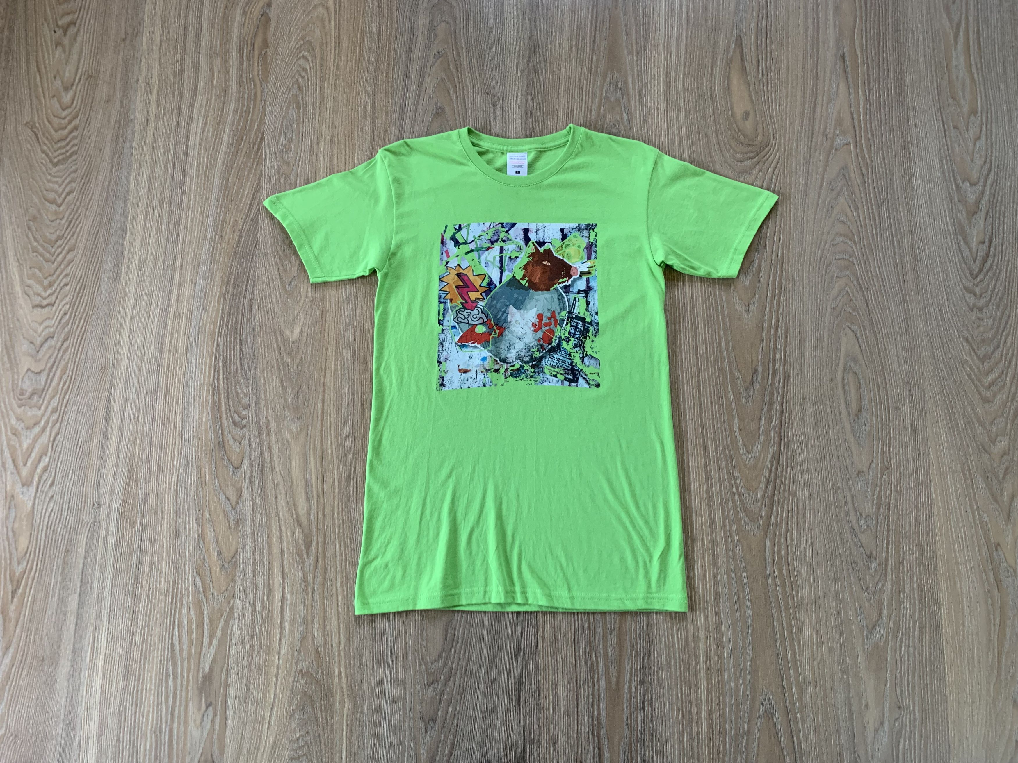 Fruit Of The Loom × Vintage Fruit Of The Loom Rat Graffiti Printed T Shirt Size US S / EU 44-46 / 1 - 1 Thumbnail