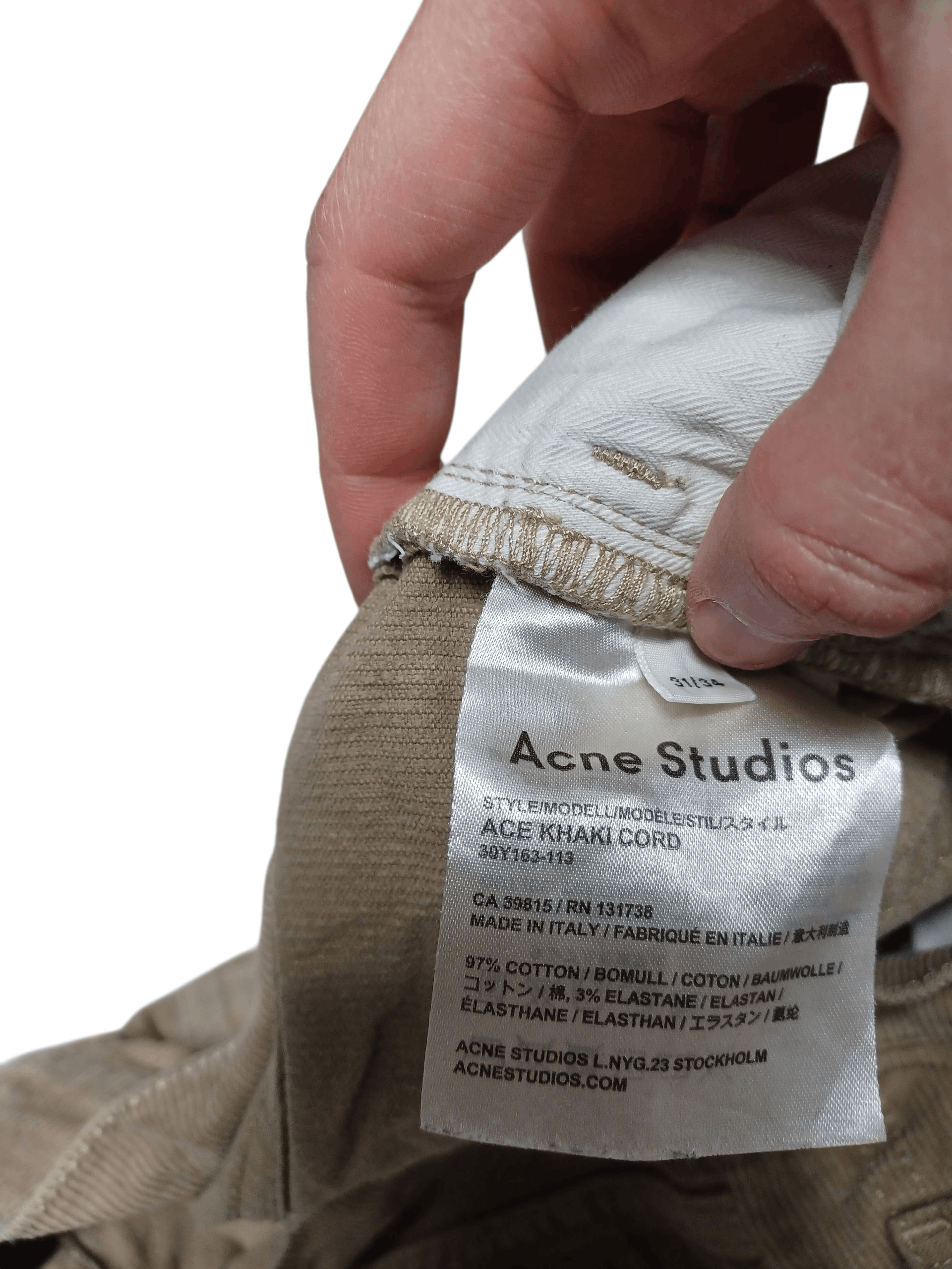 Acne Studios ACNE STUDIOS LUXURY MADE IN ITALY CORDUROY PANTS Size US 31 - 5 Thumbnail