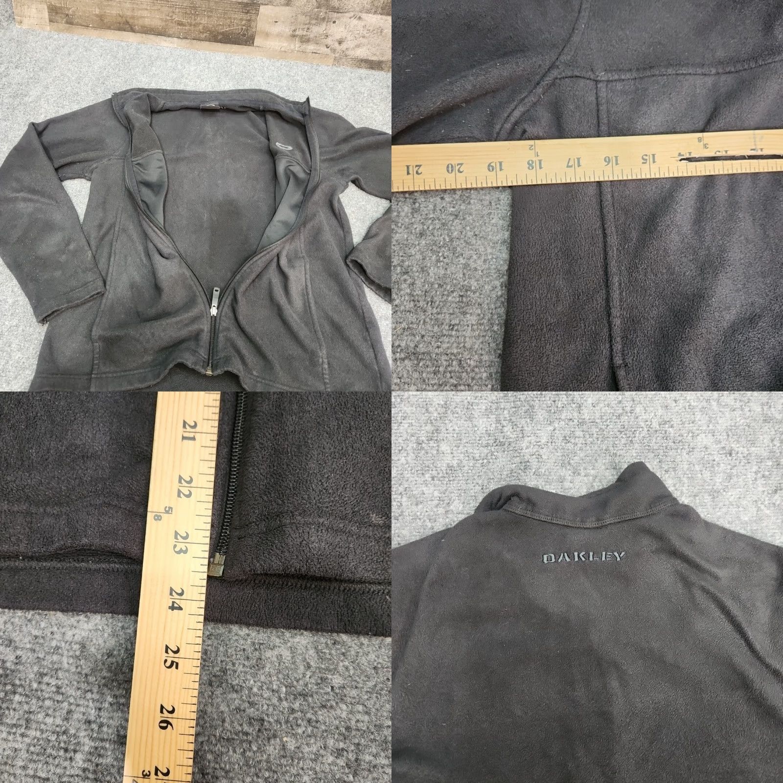 Oakley VINTAGE Oakley Jacket Men M Full Zip Athletic Black Fleece Long Sleeve Front Pockets Size US M / EU 48-50 / 2 - 8 Thumbnail