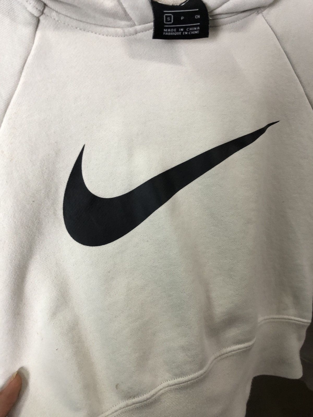Nike Nike Big Swoosh Crop Tops Hoodie Size S / US 4 / IT 40 - 2 Thumbnail