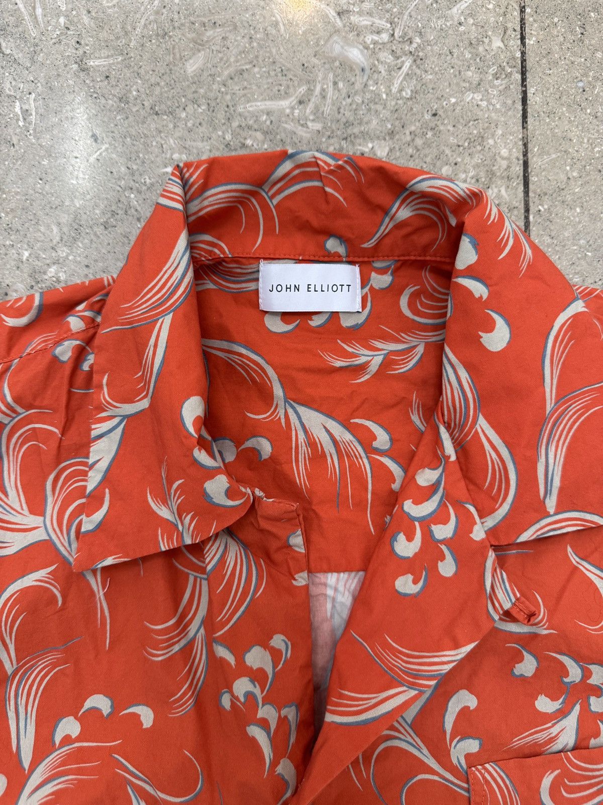 John Elliott John Elliott Camp Shirt – Orange, Size L Size US L / EU 52-54 / 3 - 4 Thumbnail