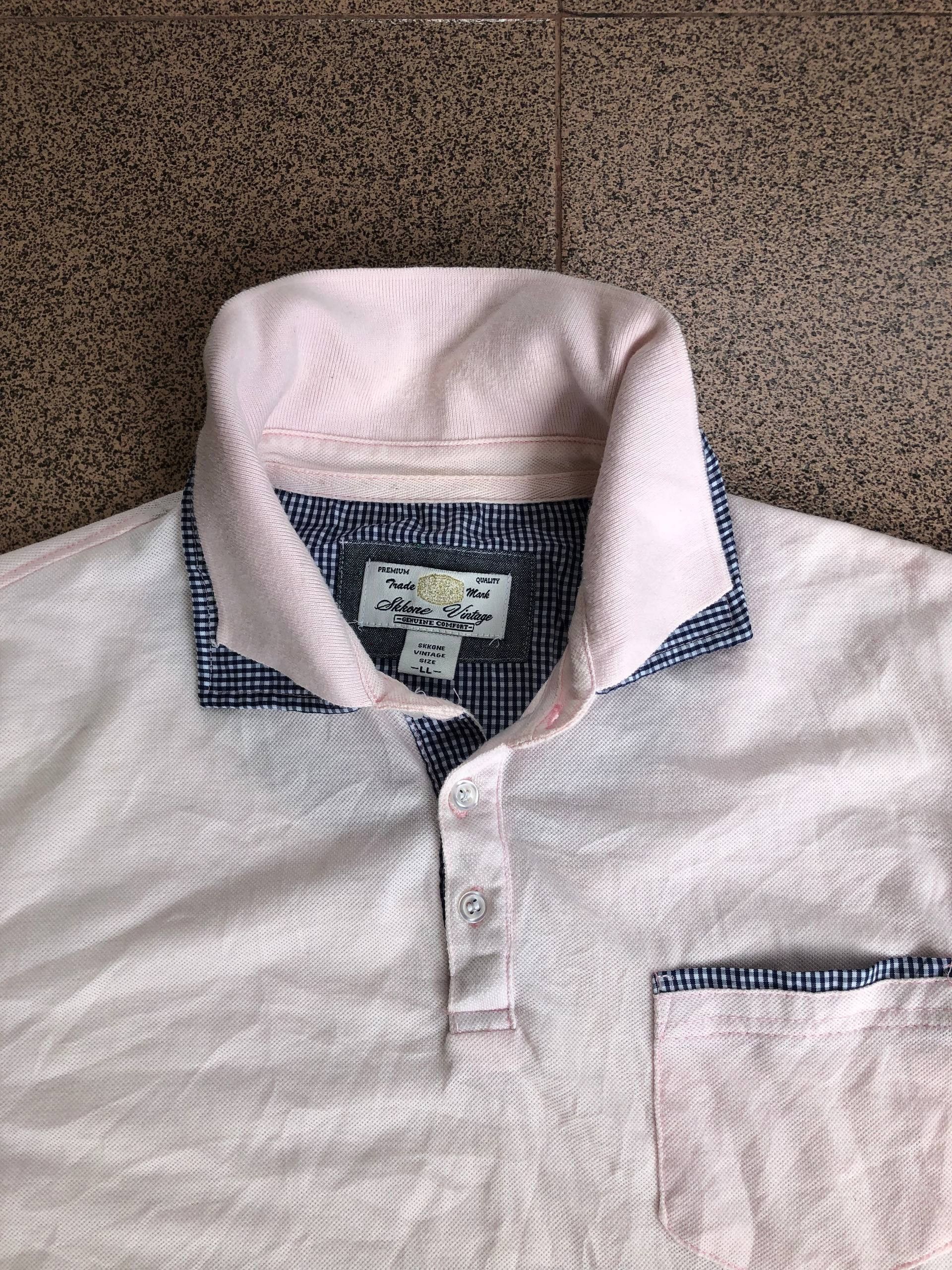 If Six Was Nine 2000s Double Collar Skkone Polo Shirt not lgb Size US L / EU 52-54 / 3 - 3 Thumbnail