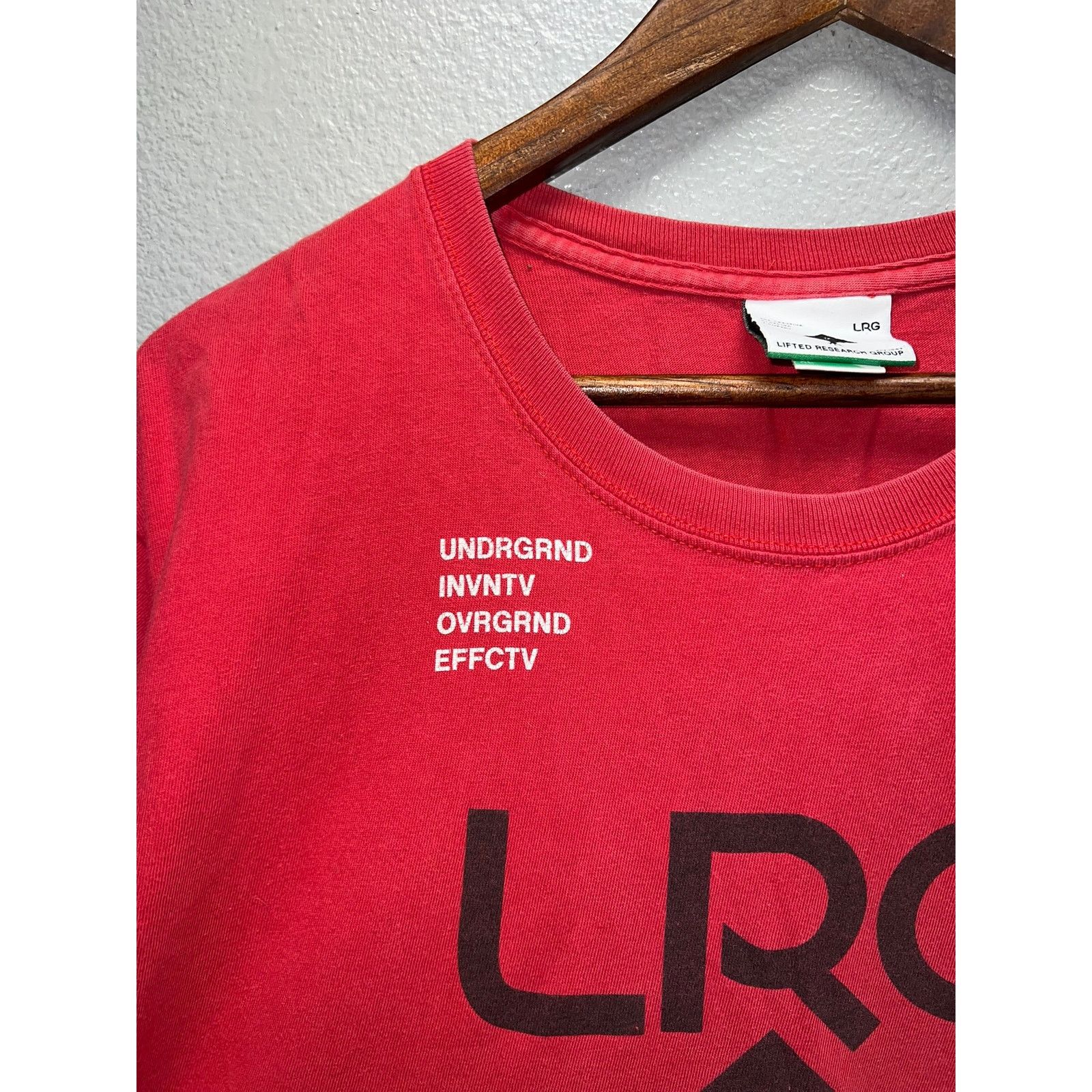 LRG LRG Underground Shirt Lifted Research Tee Y2K Distressed XL Size US XL / EU 56 / 4 - 4 Thumbnail