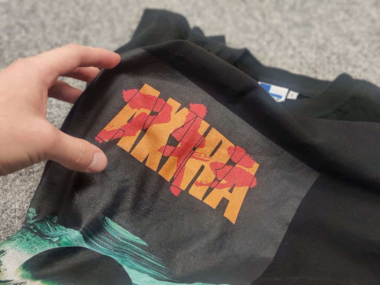 Anime Vintage Akira Neo Tokyo Explosion Logo Anime Black T shirt Size US L / EU 52-54 / 3 - 10 Thumbnail