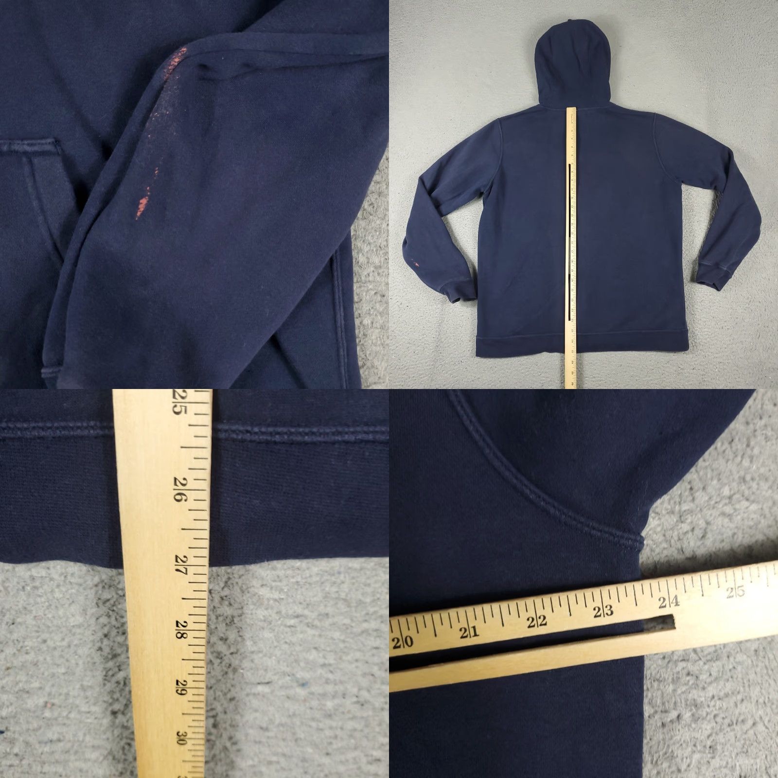 Nike Nike Hoodie Mens Large Blue Swoosh Casual Pullover Sweatshirt *STAINED* Size US L / EU 52-54 / 3 - 8 Thumbnail
