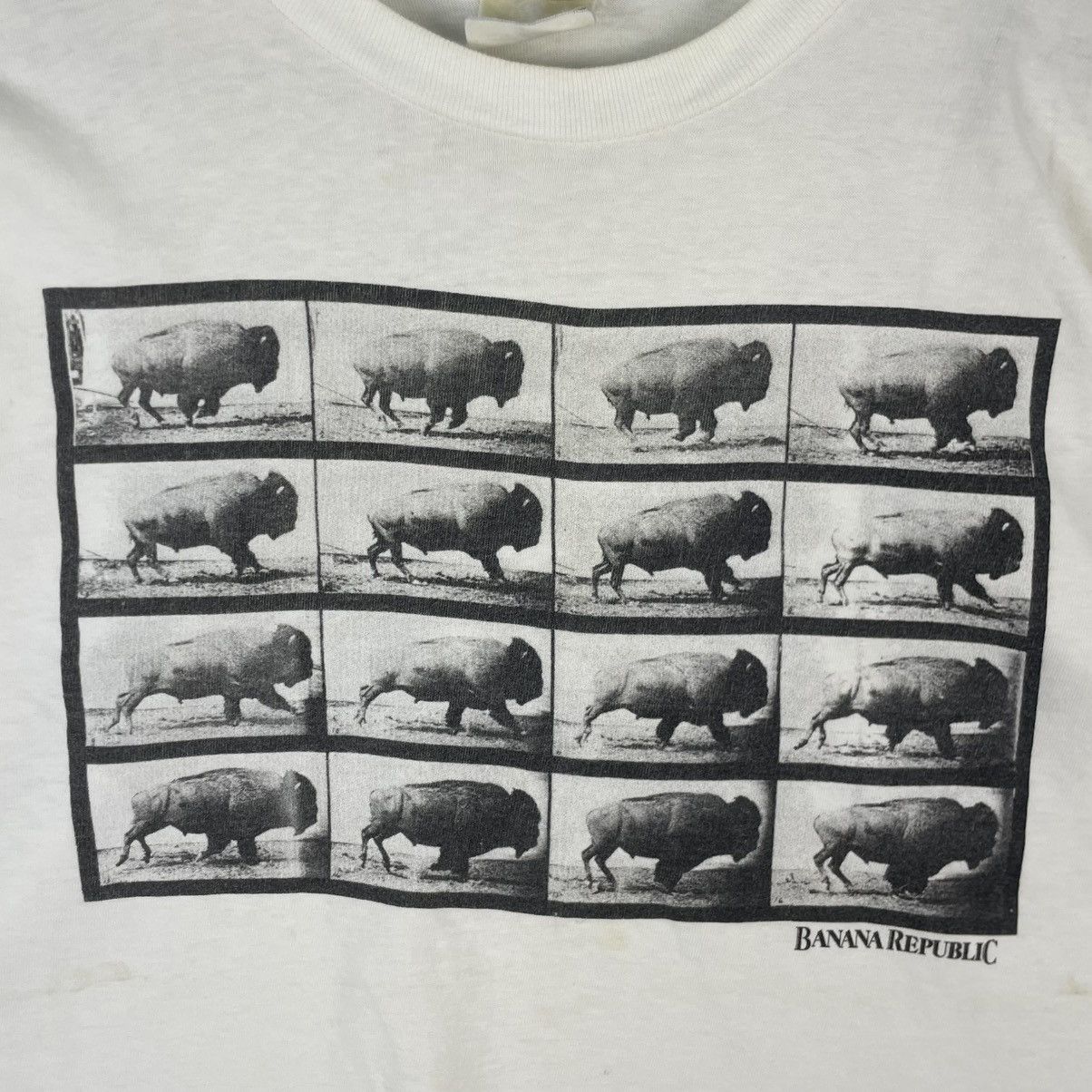 Designer × Vintage vintage 90s banana republic T-shirt - white Size US S / EU 44-46 / 1 - 7 Thumbnail