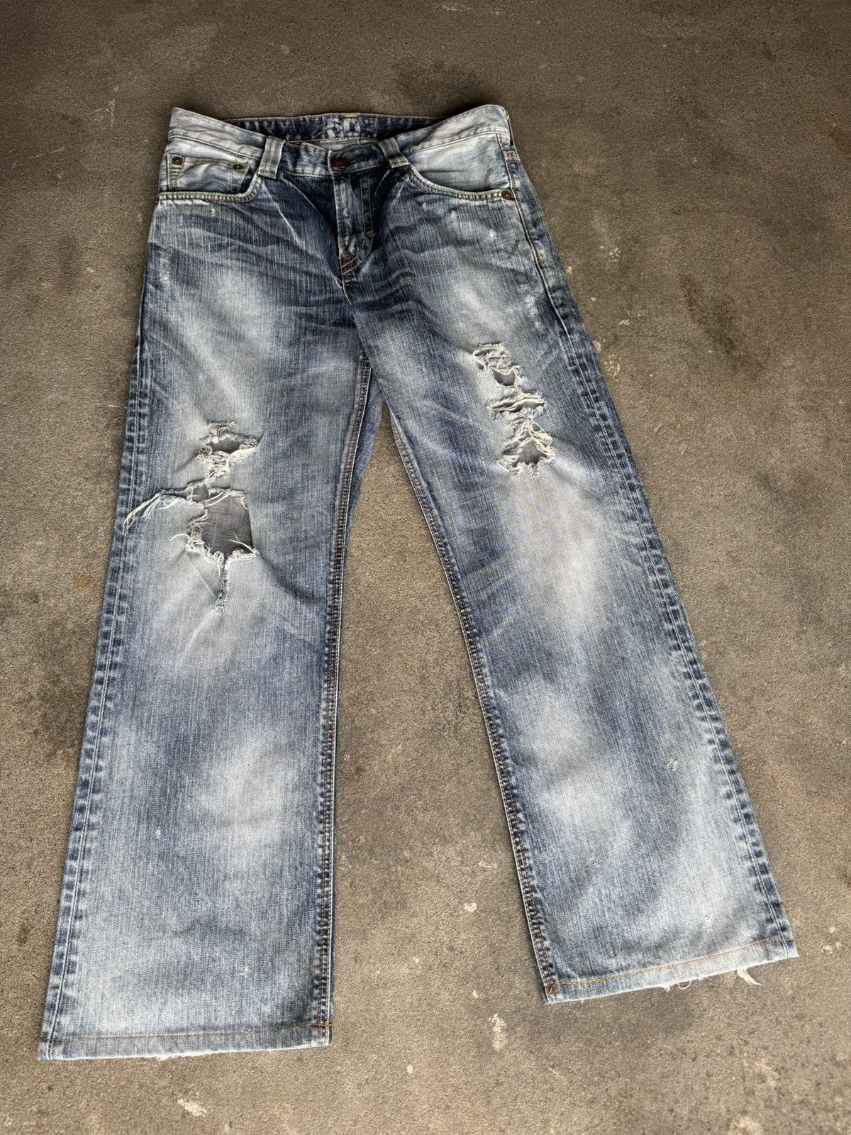 Edwin Edwin Japan Distressed Denim Size US 32 / EU 48 - 4 Thumbnail