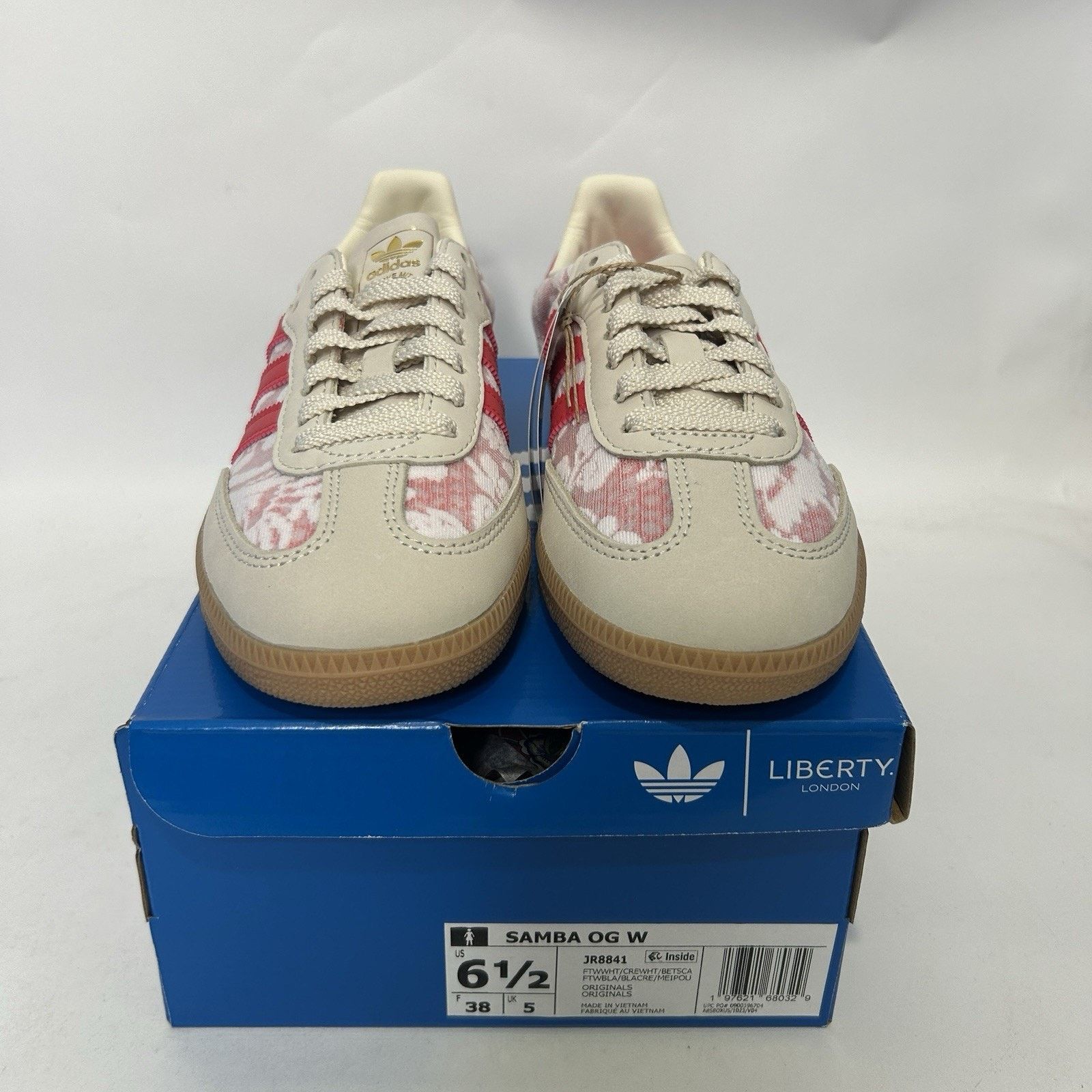 Adidas Adidas Samba OG X Liberty London - “Better Scarlet” JR8841 Size US 6.5 / IT 36.5 - 2 Thumbnail