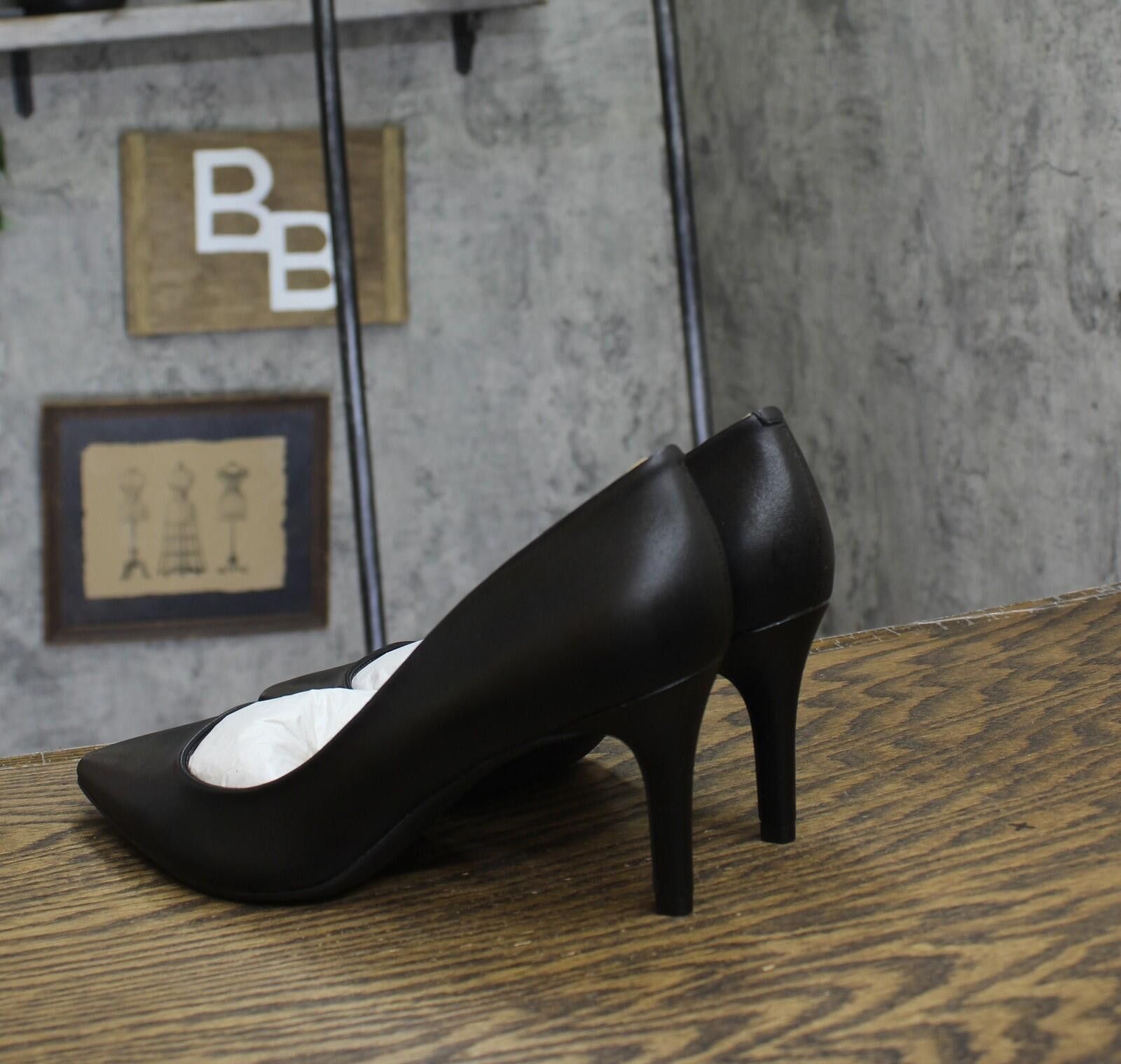 Other Nwt On 34th Slip On Pumps 10018690100 Black Leather 9m Size US 9 / IT 39 - 2 Thumbnail
