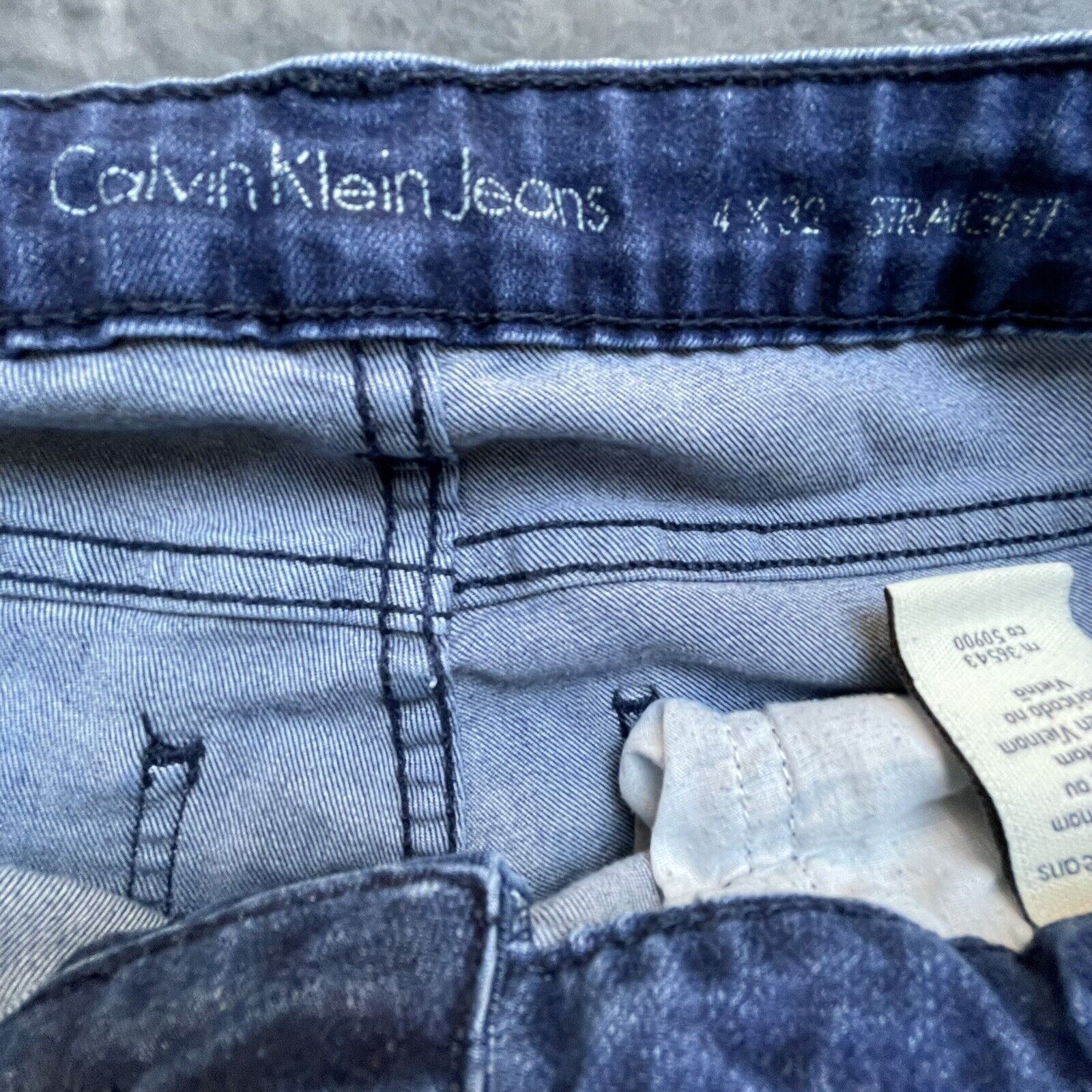 Calvin Klein Calvin Kleins Jeans Womens 4 Straight Leg Whisker Size 27" / US 4 / IT 40 - 3 Thumbnail