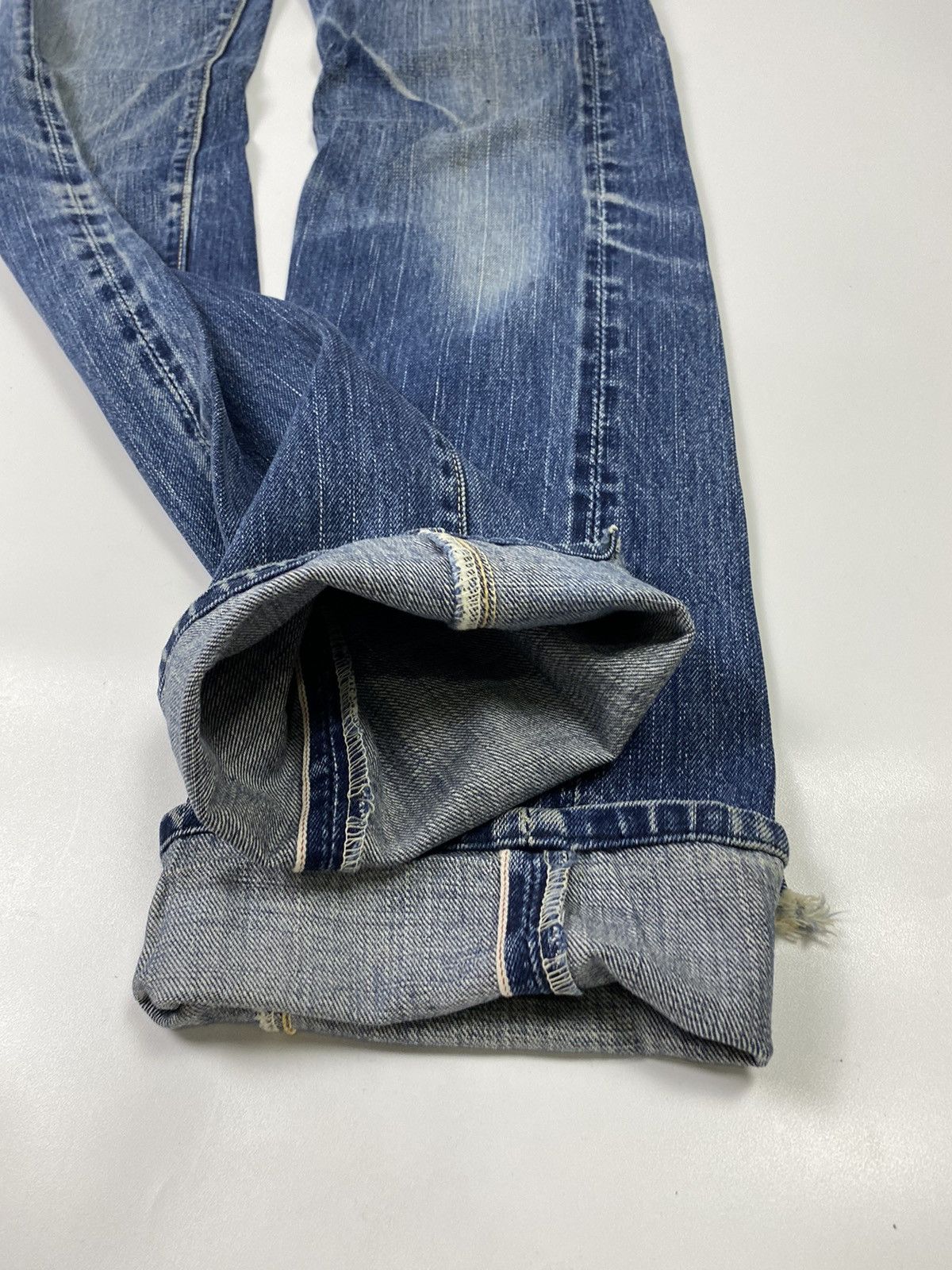 Eternal × Jean × Toyo Enterprises size 28x34 vintage 90s eternal selvedge japan distress jeans Size US 28 / EU 44 - 3 Thumbnail