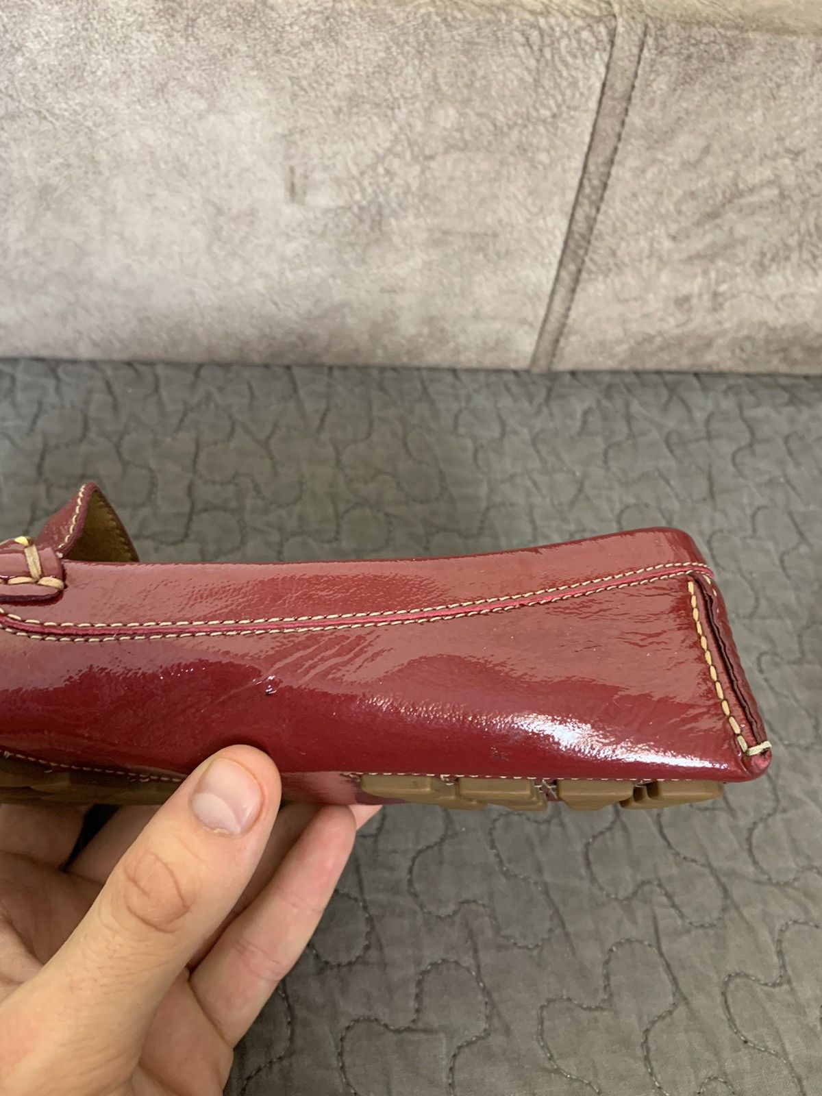 Salvatore Ferragamo Salvatore Ferragamo Womens Gancini Bit Patent Loafers Size US 7 / IT 37 - 17 Thumbnail