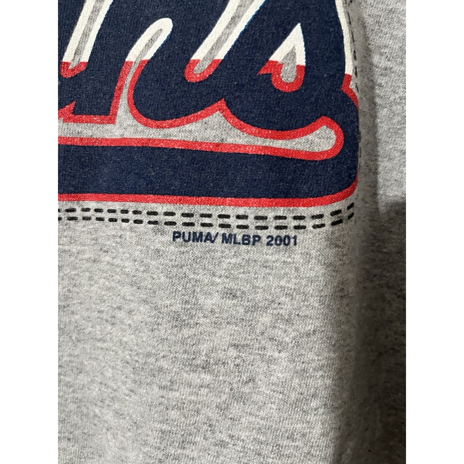 Puma Vtg 2001 Cleveland Indians Shirt Sz L Puma MLB Gray Baseball Size US L / EU 52-54 / 3 - 2 Thumbnail