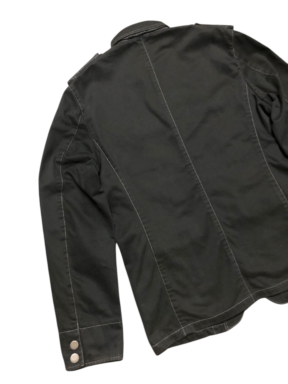 Japanese Brand 🇯🇵💥Pazzo Denim Store Military Style Cargo Pocket Jacket Size US L / EU 52-54 / 3 - 7 Thumbnail