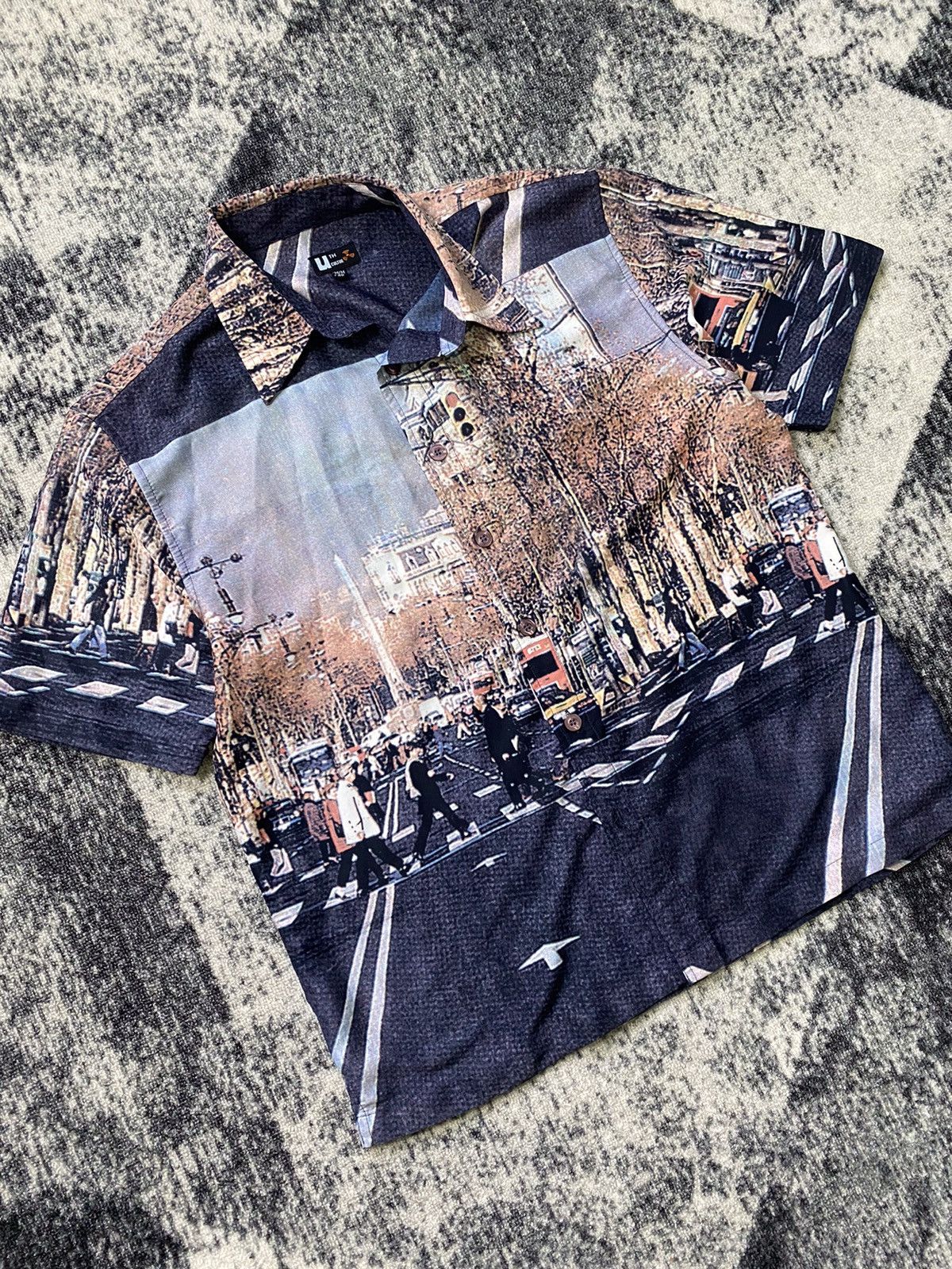 Other Vintage Uth Cultur Shirt Button Ups Full Print City Y2K 90s Size US M / EU 48-50 / 2 - 2 Thumbnail