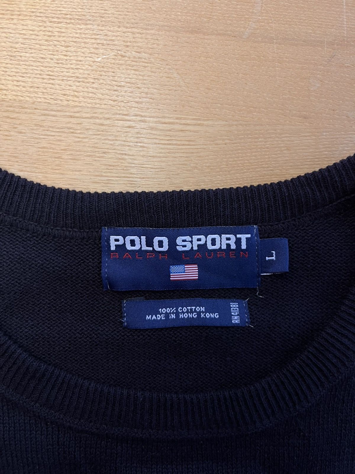 Polo Ralph Lauren 90s Polo Sport - Knitted Sweater Size US L / EU 52-54 / 3 - 3 Thumbnail