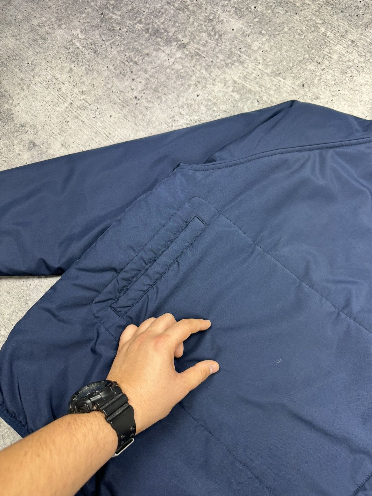 Nike × Vintage Vintage Nike 90’s Y2K Style Drill Nylon Anorak Bomber Jacket Size US S / EU 44-46 / 1 - 10 Thumbnail