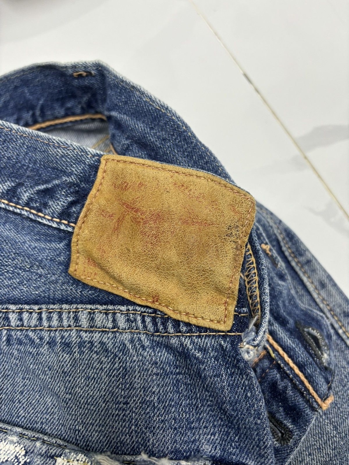 Kapital Warehouse Selvedge Denim Jeans Distressed Denim Size US 32 / EU 48 - 10 Thumbnail
