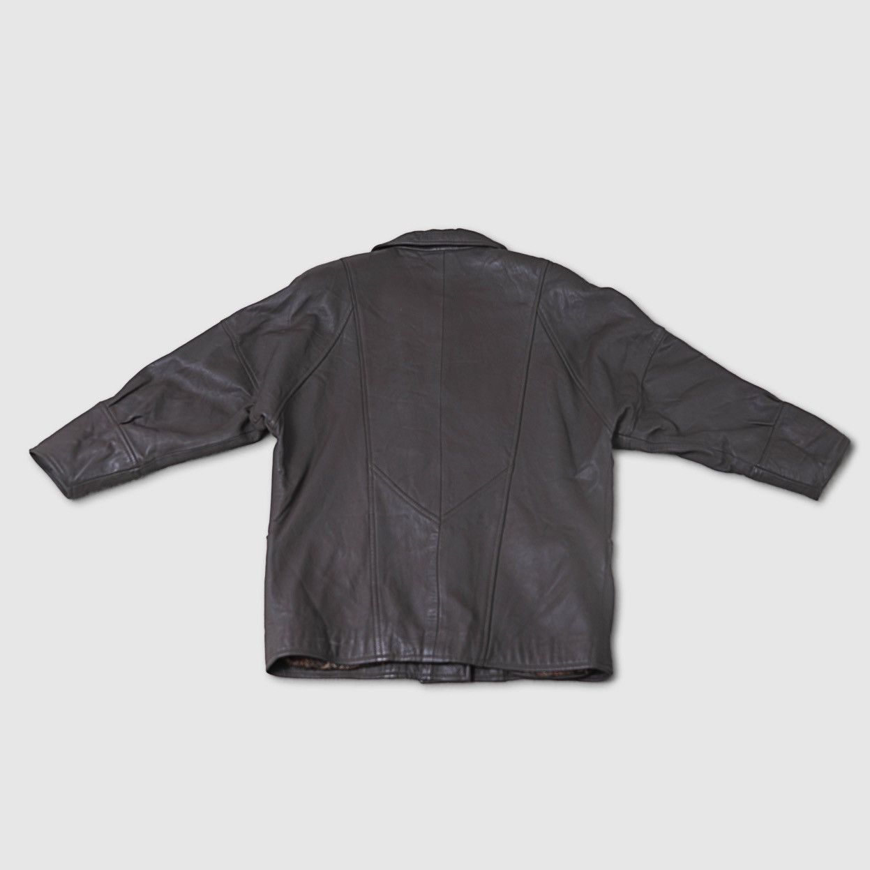 Other Vintage 80s Brown Leather Jacket Size S / US 4 / IT 40 - 4 Thumbnail