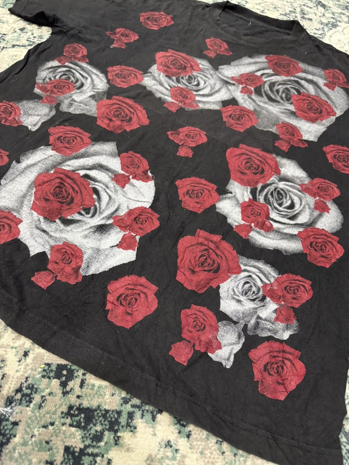 Vintage VINTAGE ROSES FRONTAL FULL PRINT SHIRT Size US XXL / EU 58 / 5 - 6 Thumbnail