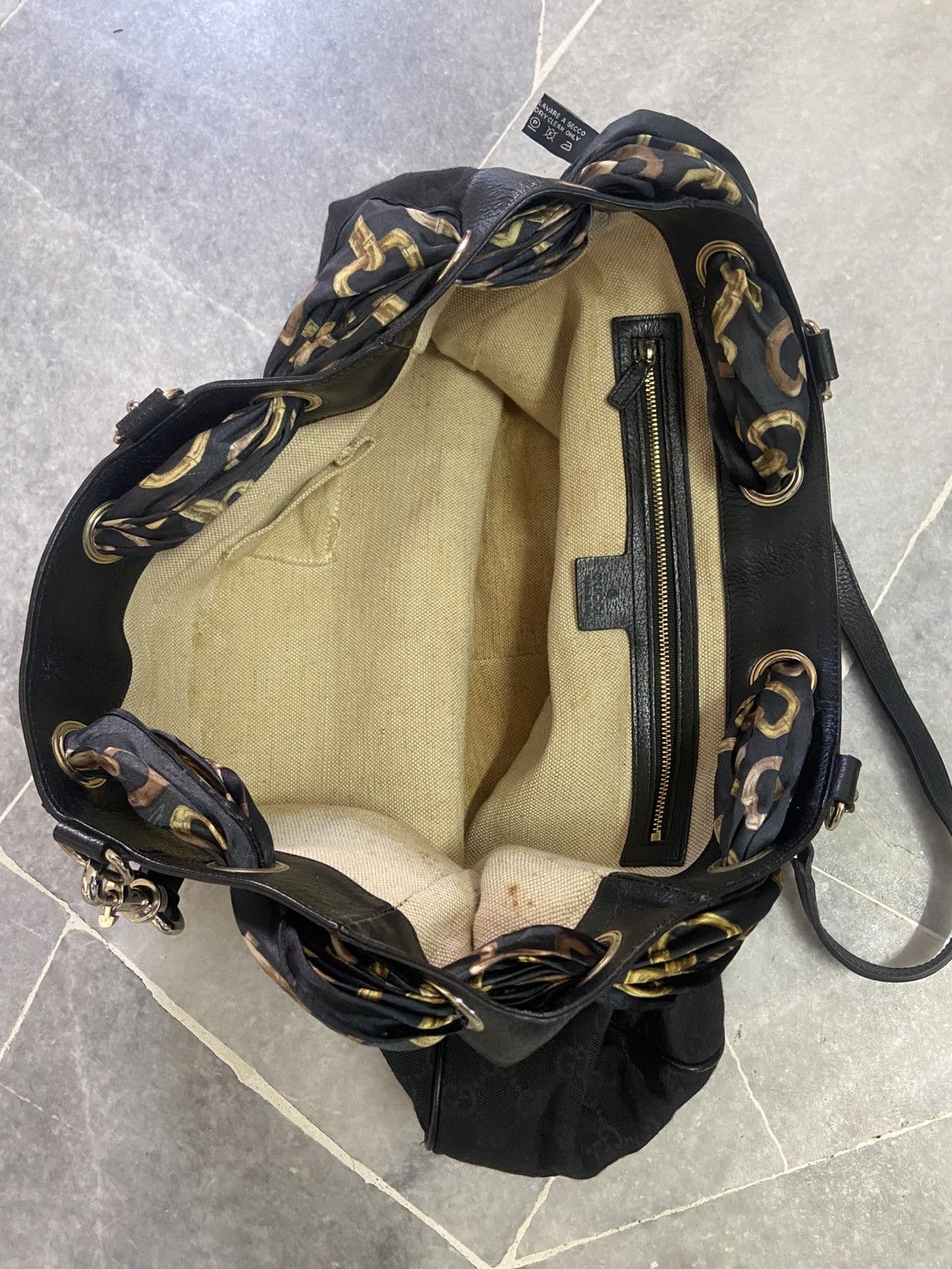 Gucci Gucci GG Canvas Positano Scarf Tote Bag Size ONE SIZE - 4 Thumbnail