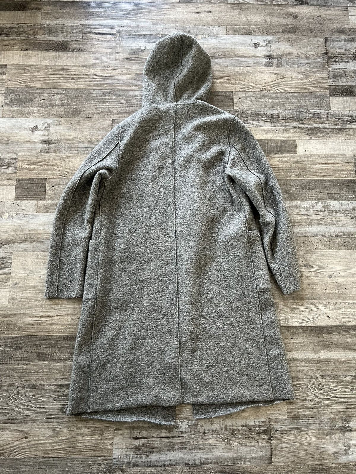 Poeme Bohemien Textured Wool Hood Coat