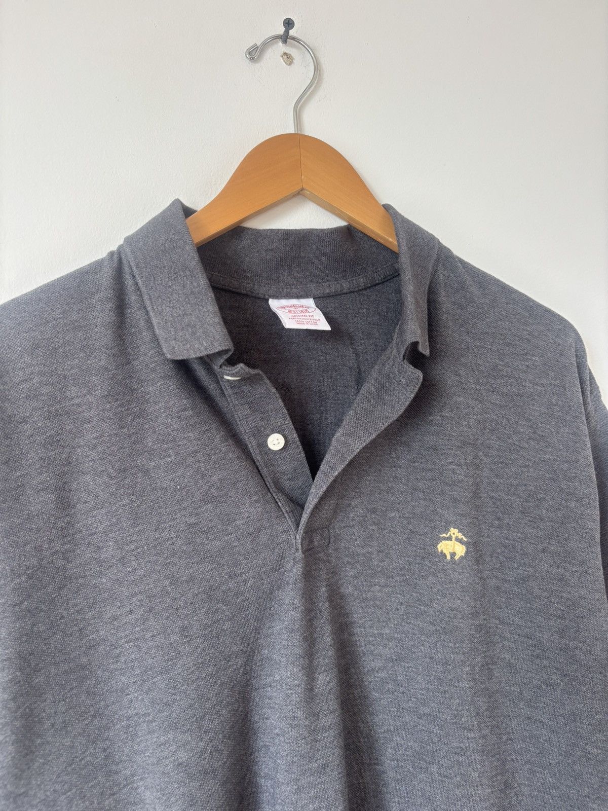 Brooks Brothers Brooks Brothers Pique Polo Grey XL Size US XL / EU 56 / 4 - 1 Thumbnail