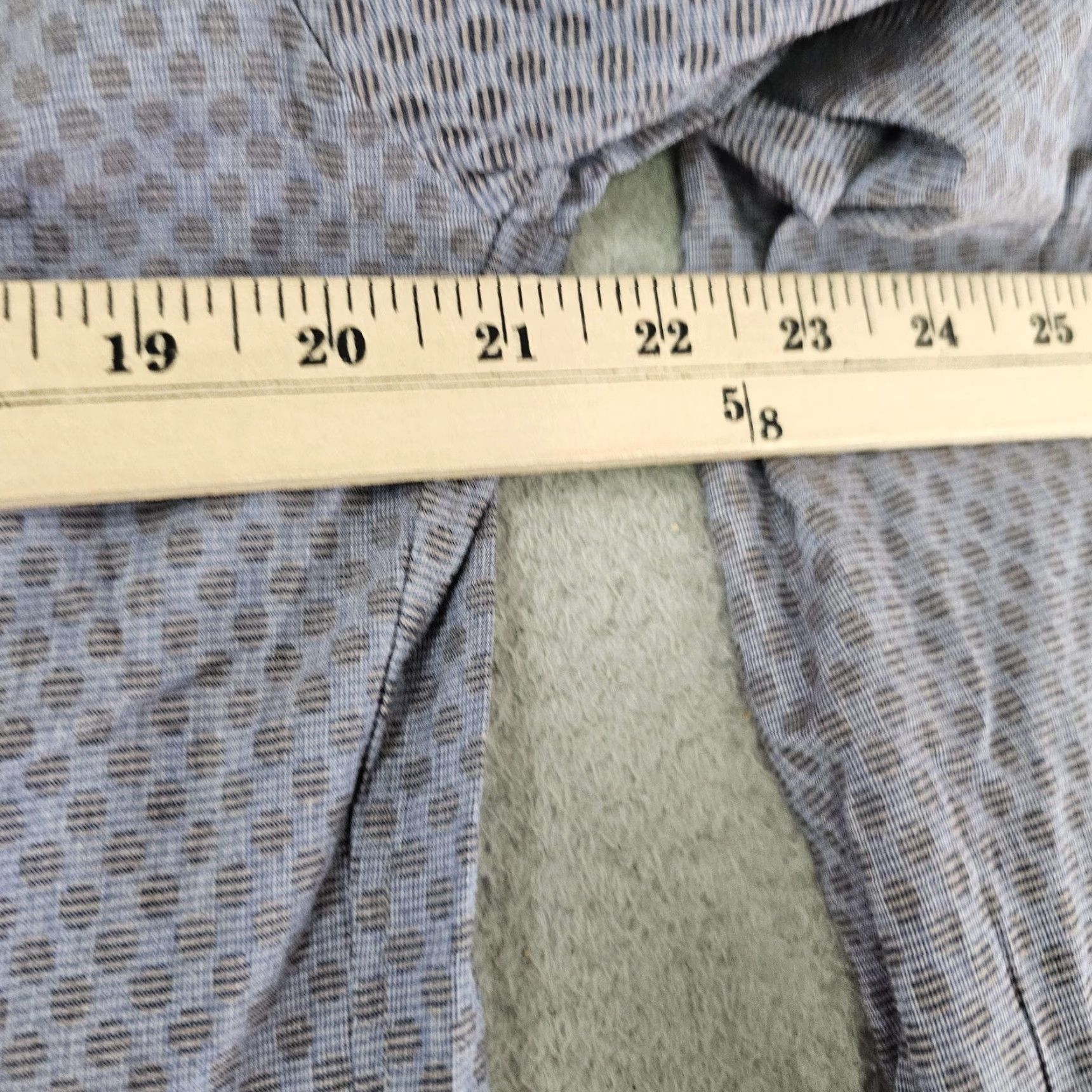 Eton Eton Shirt Mens Large Slim Fit Geometric Pattern Long Sleeve Button-Up Blue/Gray Size US L / EU 52-54 / 3 - 7 Thumbnail