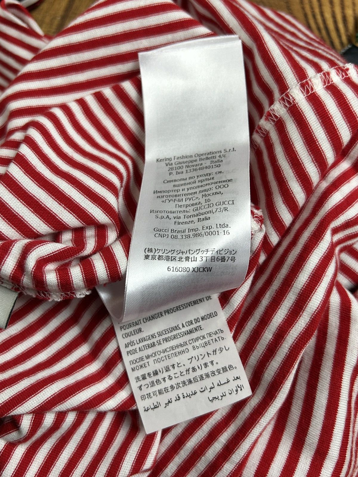 Gucci Gucci Orgasmique Striped Marine 3/4 Sleeve T-Shirr S Size US S / EU 44-46 / 1 - 9 Thumbnail