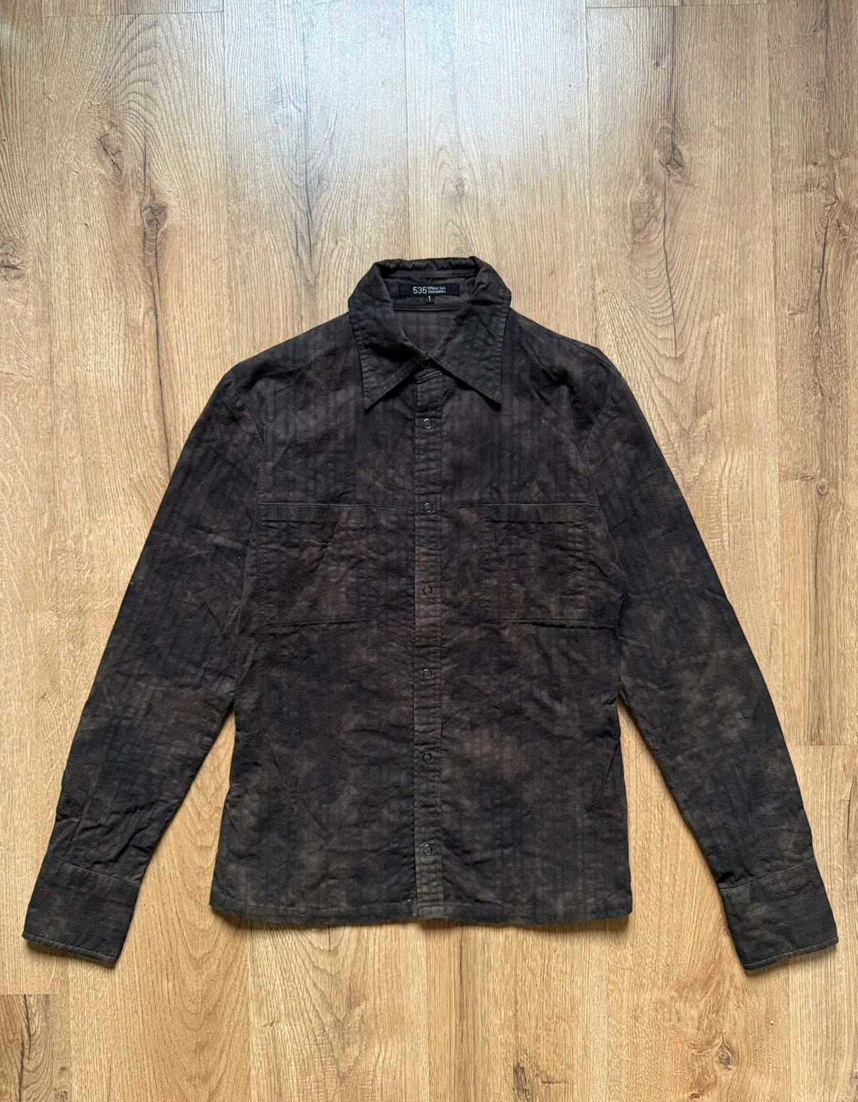 5351 POUR LES HOMMES 5351 Pour Les Homme Acid Wash Shirt Size US S / EU 44-46 / 1 - 1 Thumbnail