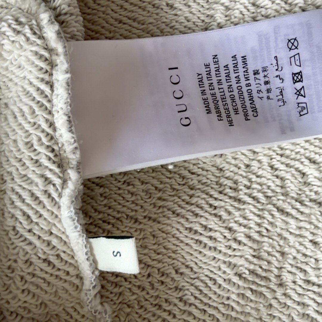 Gucci Gucci Side Stripe Logo Zip-Up Hoodie Grey Size US S / EU 44-46 / 1 - 4 Thumbnail