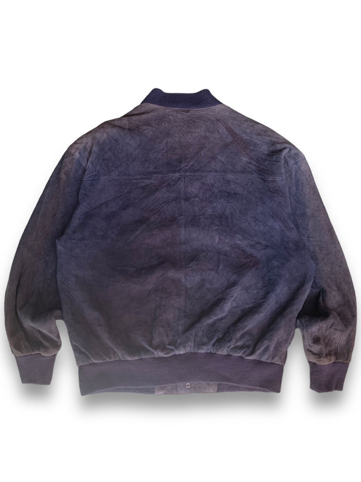 Carlo Palazzi Vintage Carlo Palazzi Faded Suede Sheepskin Bomber Jacket Size US L / EU 52-54 / 3 - 2 Thumbnail